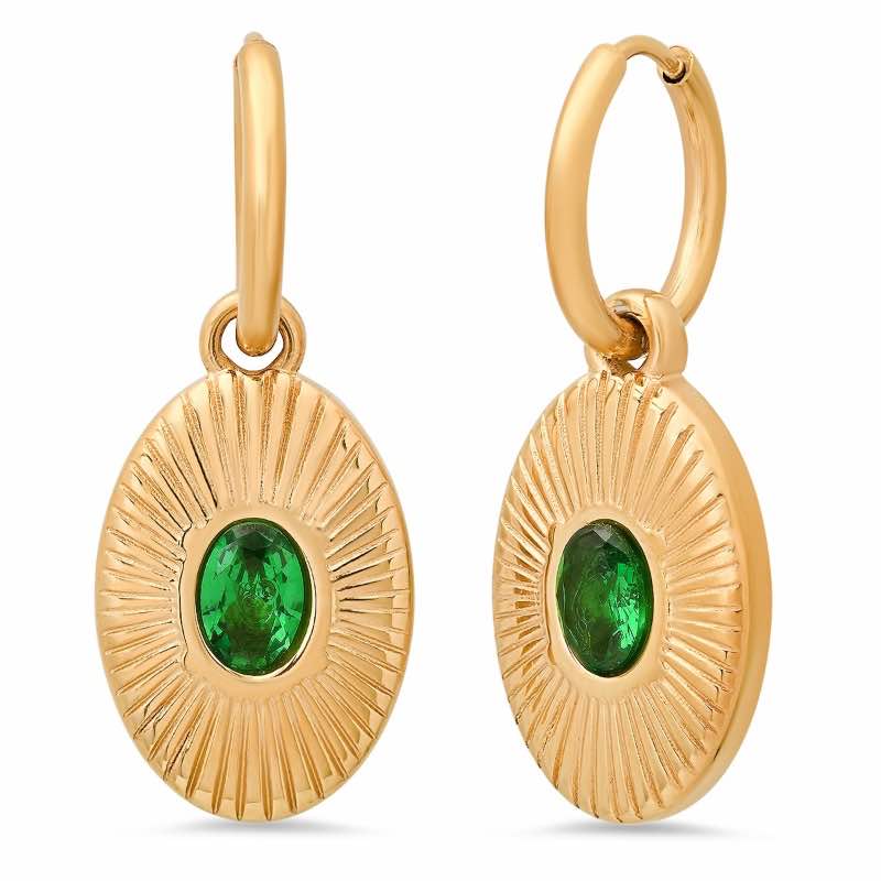 Eternal Radiance Earrings (Emerald Green)
